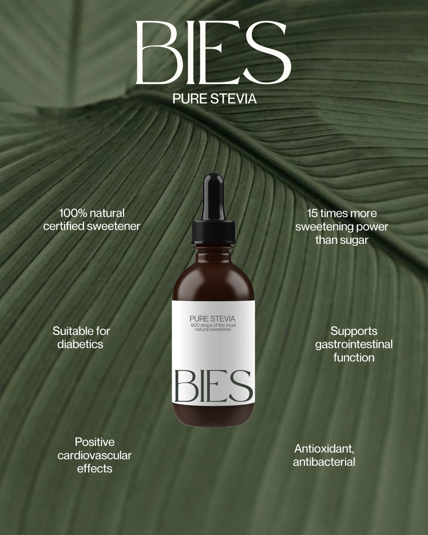 2xBIES - Endulzante líquido de Stevia - BIES HOUSE