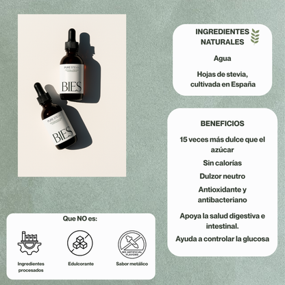 BIES - Endulzante líquido de Stevia