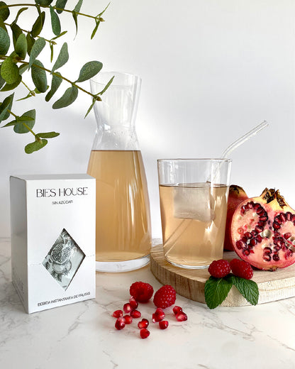 Bebida Instantánea DETOX–Sabor Granada & Frambuesa