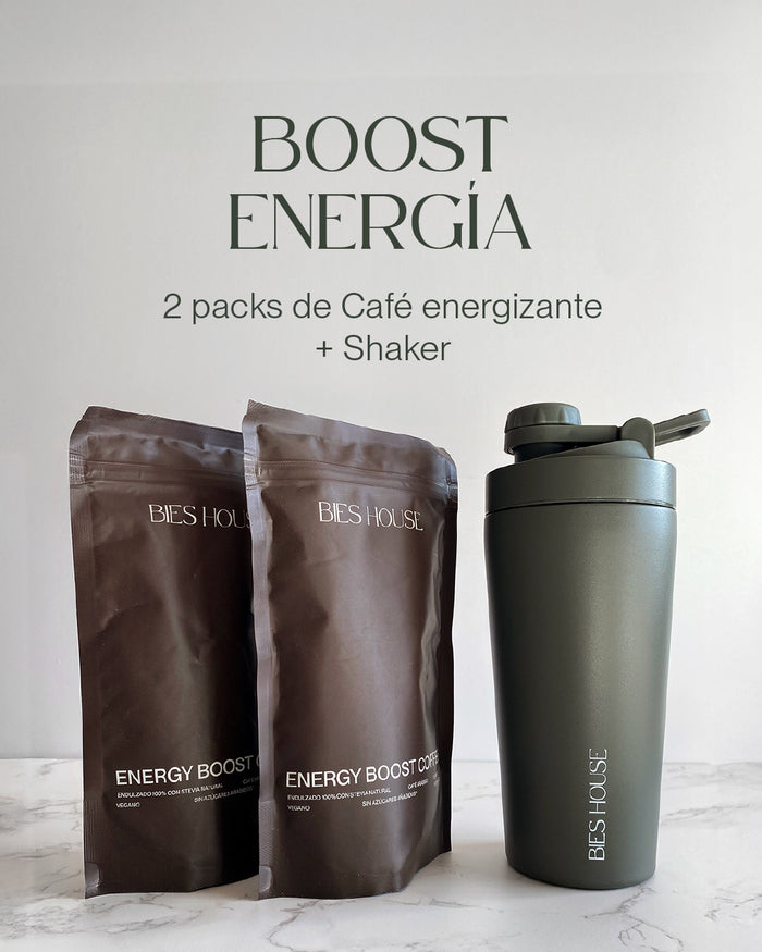 BOOST ENERGÍA (2 Cafés + Shaker)