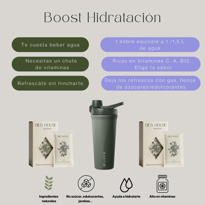 BOOST HIDRATACIÓN (2 Bebidas + Shaker)