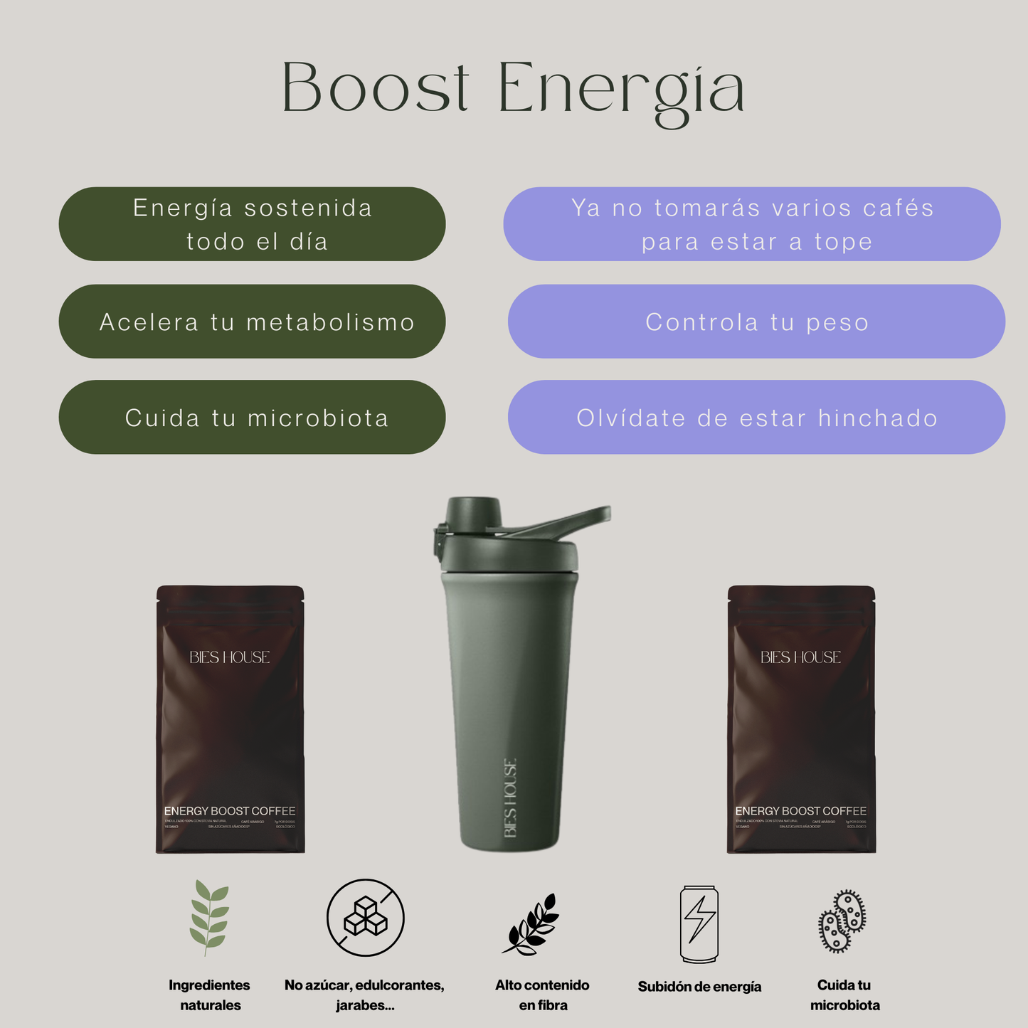 BOOST ENERGÍA (2 Cafés + Shaker)