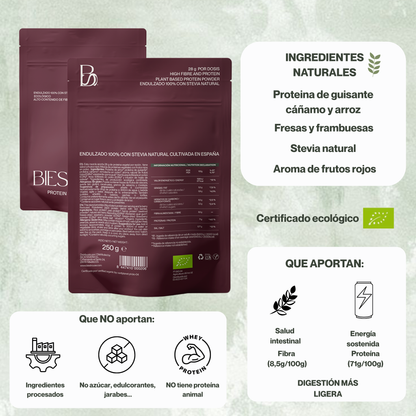 Nuevo- Batido de proteína BIES HOUSE - Sabor Frutos Rojos